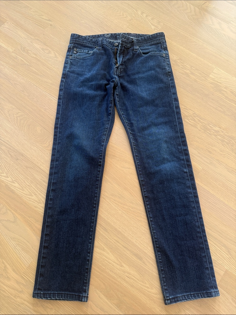 AG Tellis Classic Dark Wash Slim-Straight Leg Jeans - Dark Blue Men’s 30R x 29”